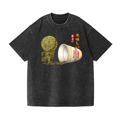Ramen Mummy Vintage Wash Japanese Design T-Shirt – Japan-tiger