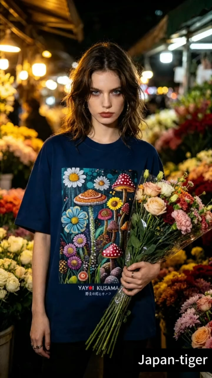 Yayoi Kusama Mushroom Japanese Style Classic Tee