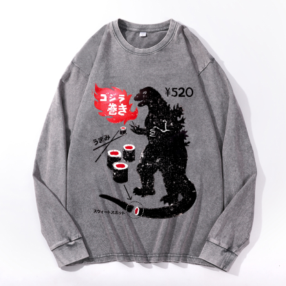 Vintage Cotton Wash Crewneck Sweatshirt