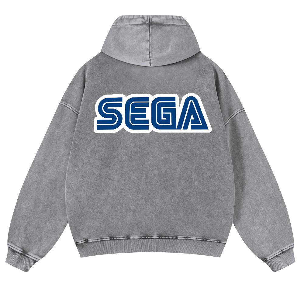 SEGA Vintage Washed Cotton Back Art Hoodie