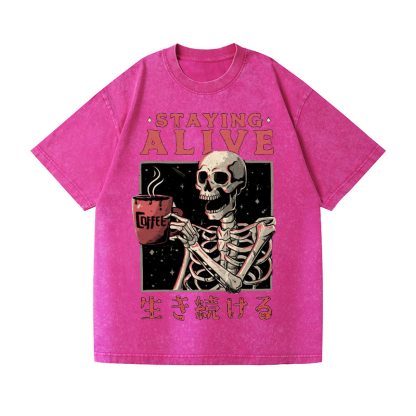 Vintage Wash Japanese Design T-Shirt