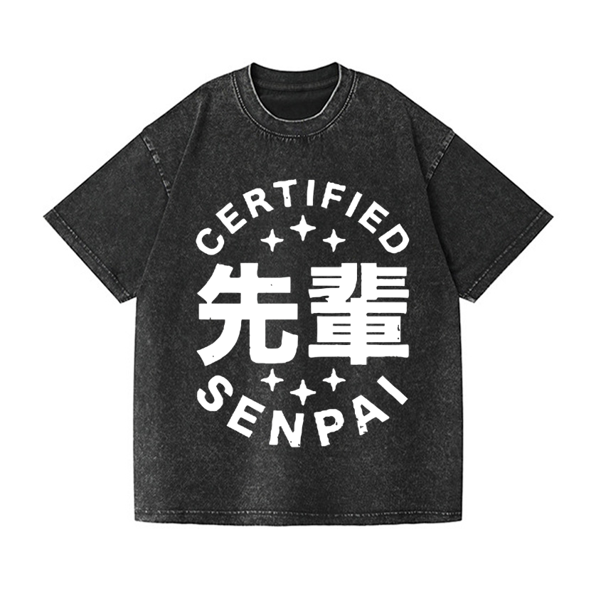 Senpai Vintage Wash Japanese Design T-Shirt