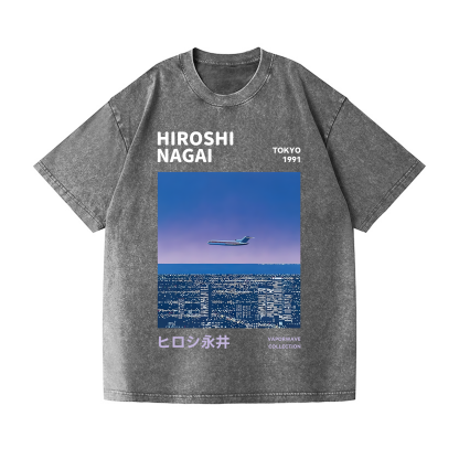 Hiroshi Nagai Vintage Wash Japanese Design T-Shirt