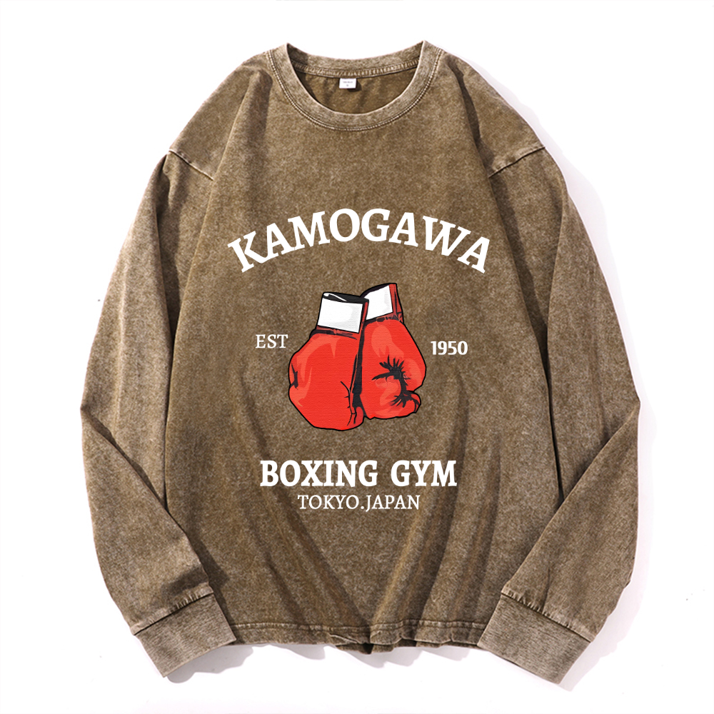 Vintage Cotton Wash Crewneck Sweatshirt