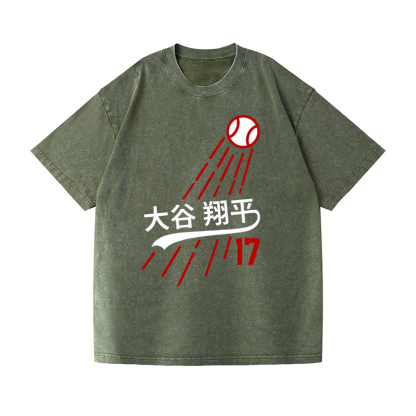 Shohei Ohtani Vintage Wash Japanese Design T-Shirt