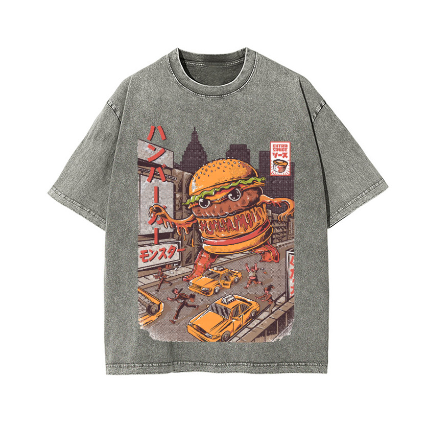 Vintage Wash Japanese Design T-Shirt