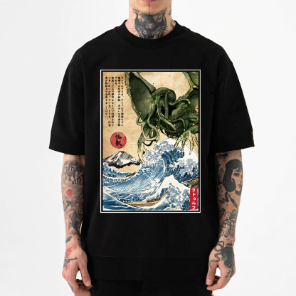 Octopus Ukiyoe Japanese Style Classic Tee