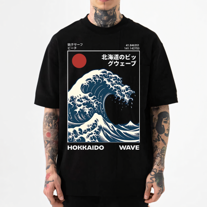 Hokkaido Wave Japanese Style Classic Tee