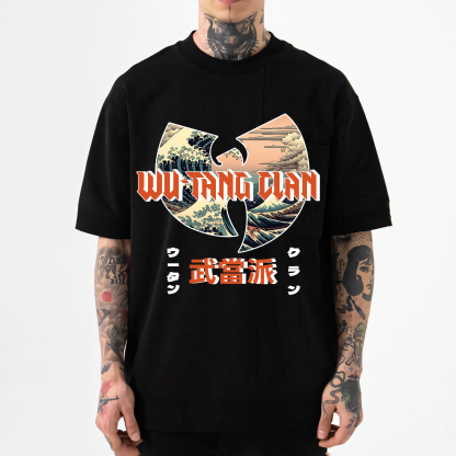 Wu-Tang Clan Ukiyoe Wave Japanese Style Classic Tee