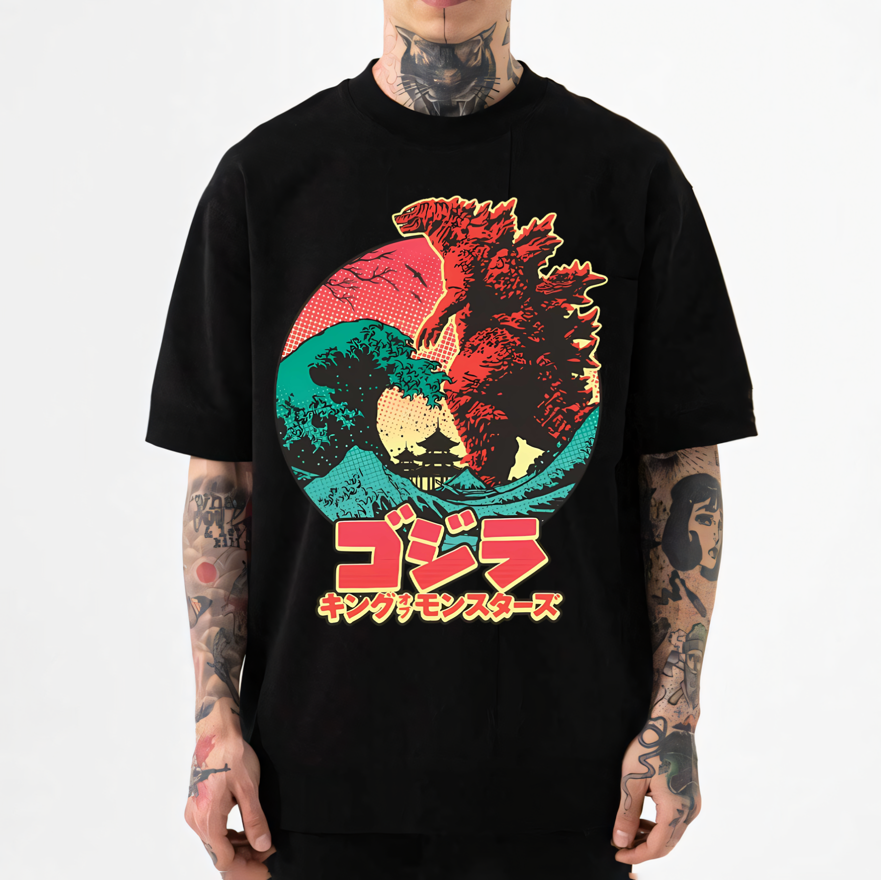 Godzilla Japanese Style Classic Tee