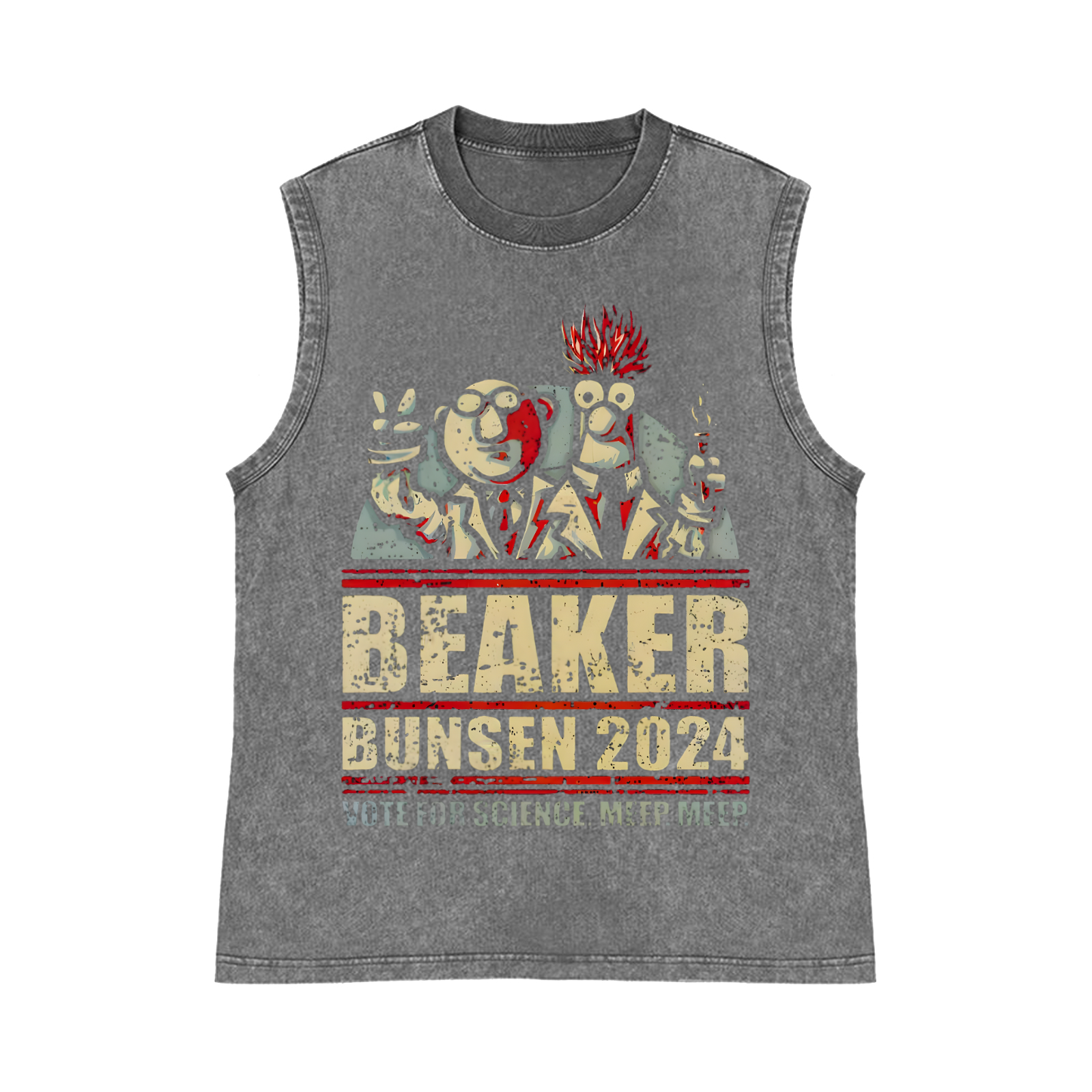 Beaker Bunsen 2024 Pure Cotton Wash-Dyed Sleeveless Tank Top