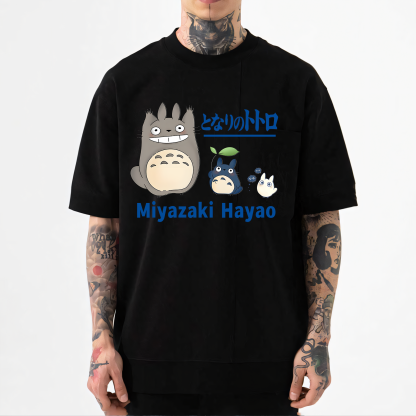 Ghibli Miyazaki Hayao Totoro Anime Japanese Style Classic Tee