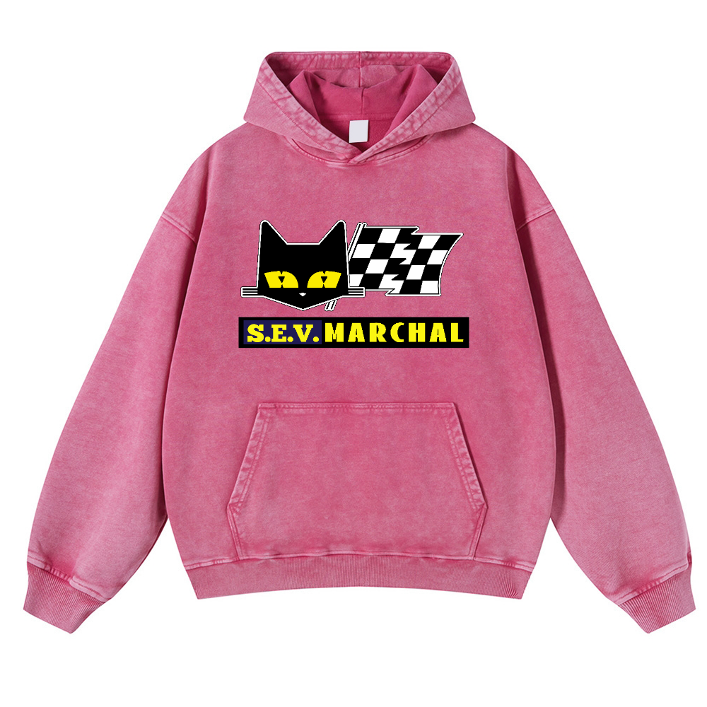 S.E.V Marchal Vintage Washed Thick Cotton Hoodie
