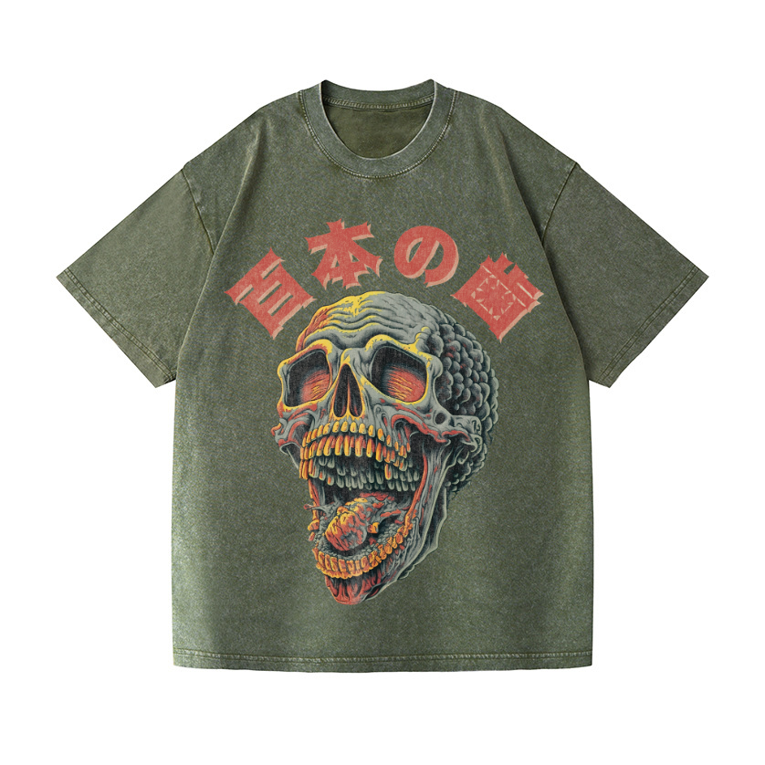 Vintage Wash Japanese Design T-Shirt