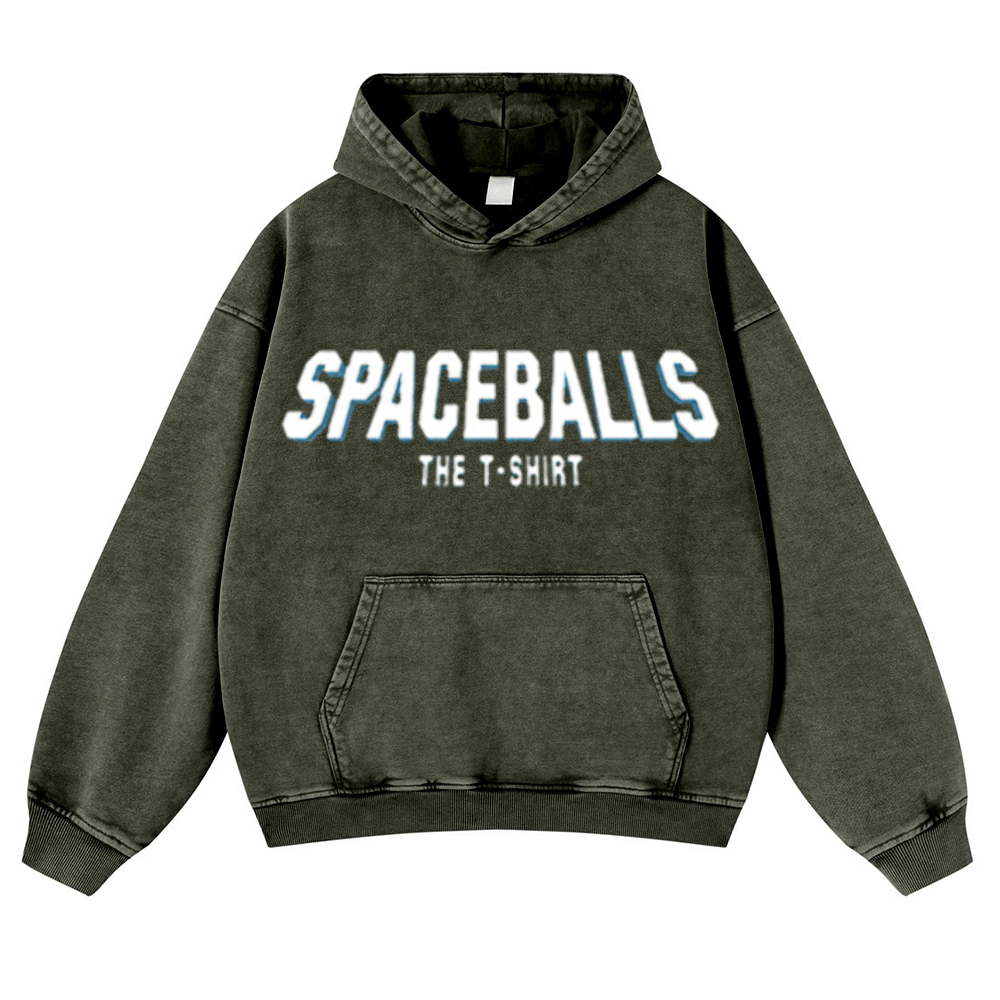 Spaceballs Vintage Washed Thick Cotton Hoodie