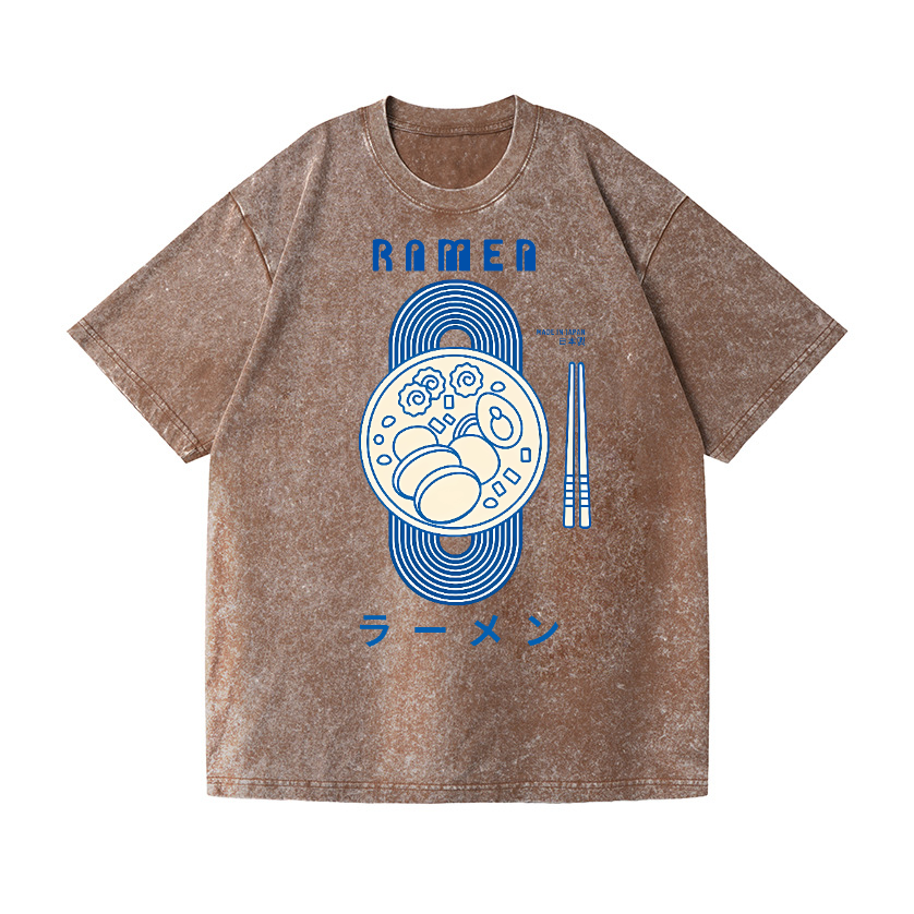 Ramen Vintage Wash Japanese Design T-Shirt