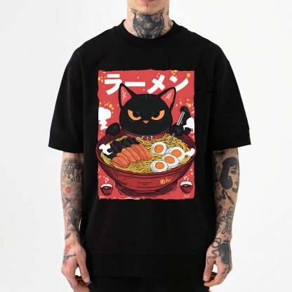 Cat Ramen Japanese Style Classic Tee
