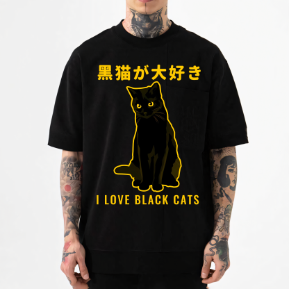 Black Cats Japanese Style Classic Tee