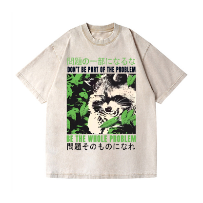 Be the Solution Vintage Wash Japanese Design T-Shirt