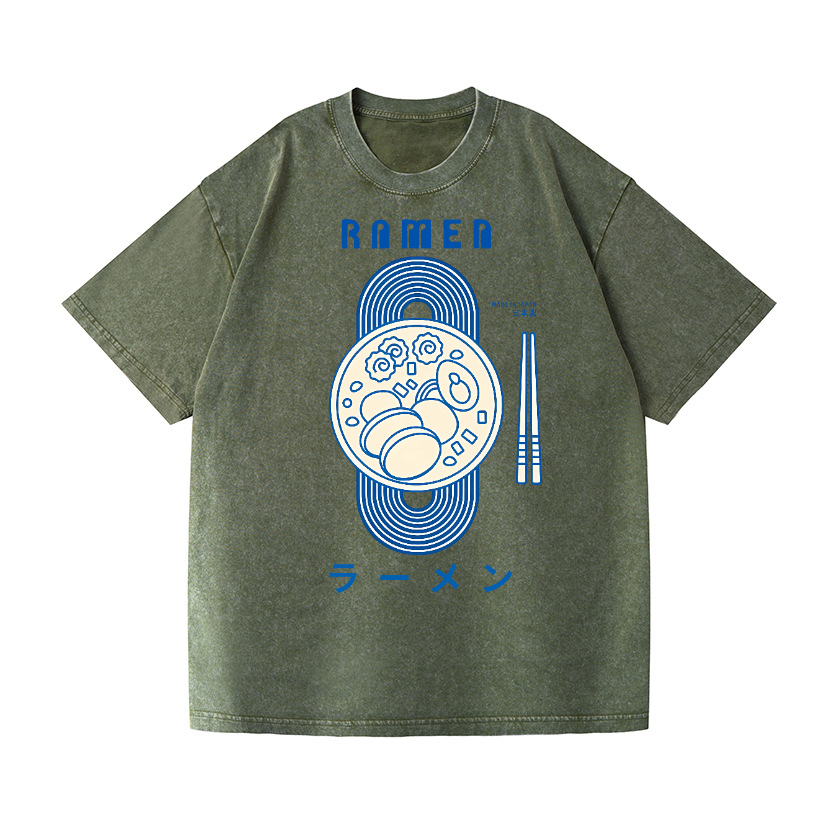 Ramen Vintage Wash Japanese Design T-Shirt