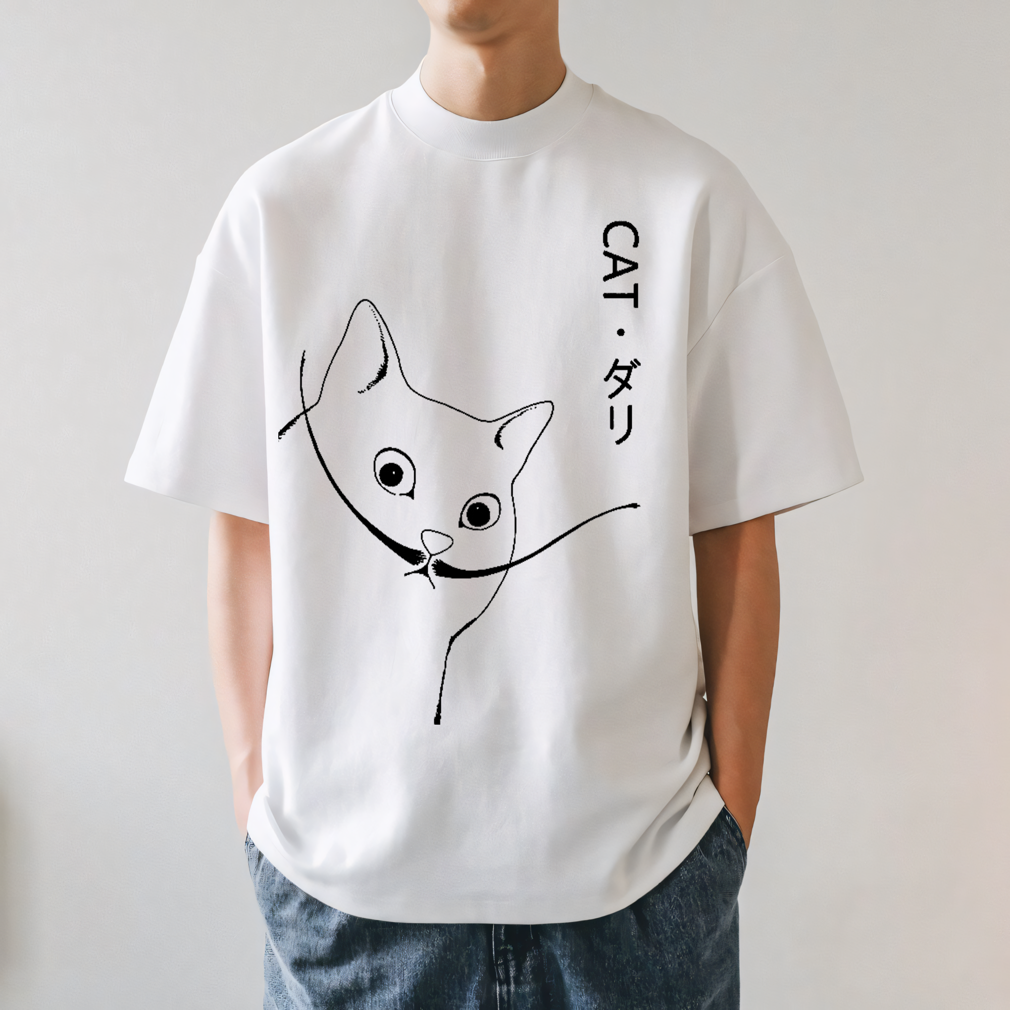 Cat Japanese Style Classic Tee