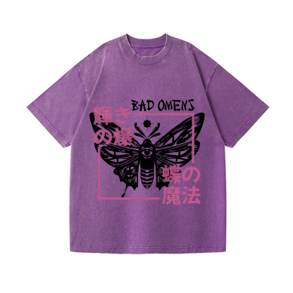 Butterfly Magic Vintage Wash Japanese Design T-Shirt