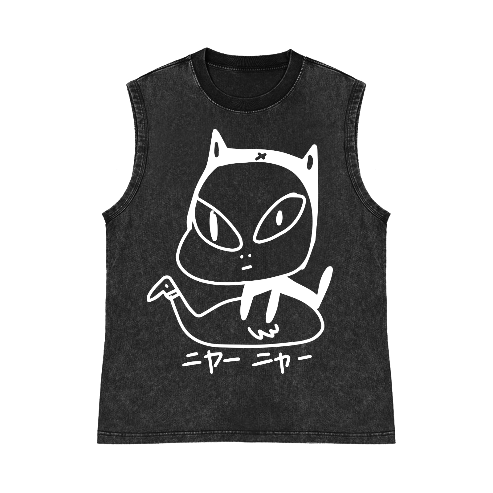 Yoshitomo Nara Pure Cotton Wash-Dyed Sleeveless Tank Top