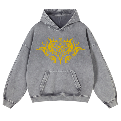 One Piece Vintage Washed Thick Cotton Hoodie