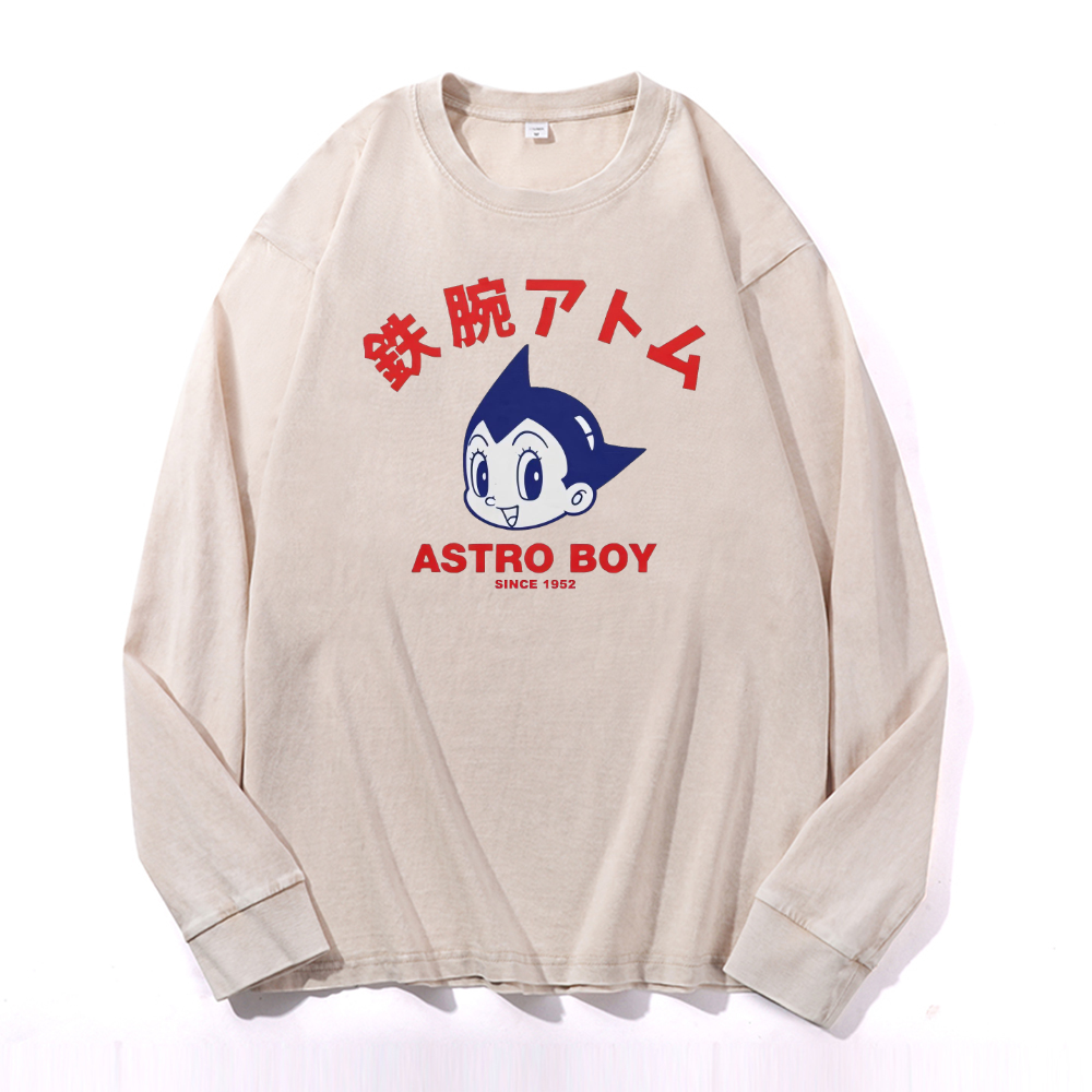 Vintage Cotton Wash Crewneck Sweatshirt