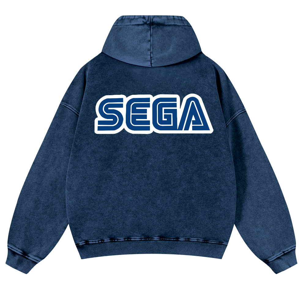 SEGA Vintage Washed Cotton Back Art Hoodie