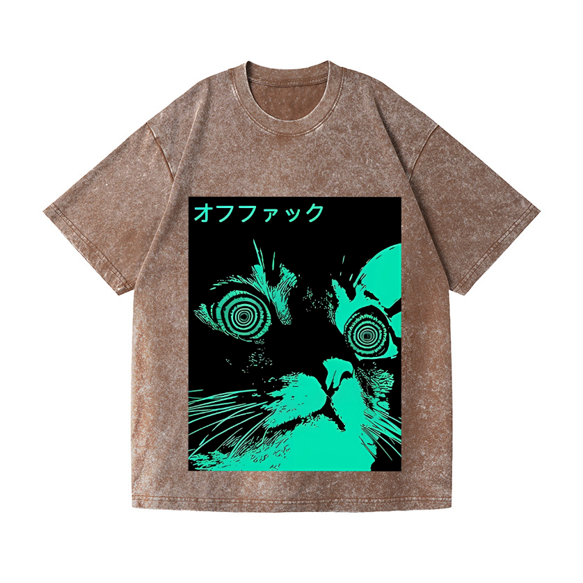 Vintage Wash Japanese Design T-Shirt