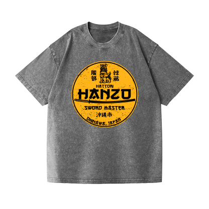 Hattori Hanzo Okinawa Japan Vintage Wash Japanese Design T-Shirt