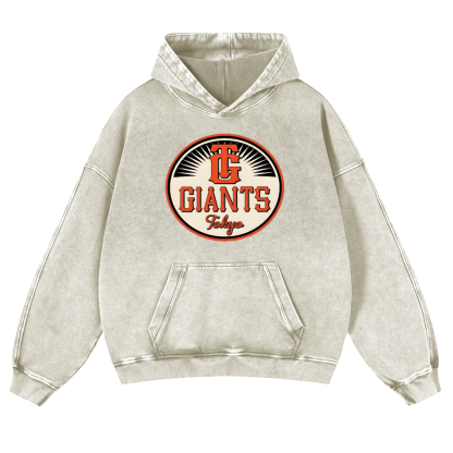 Tokyo Giants Vintage Washed Thick Cotton Hoodie