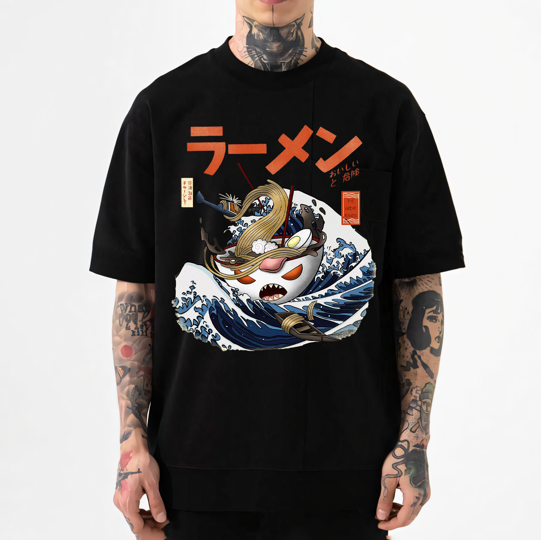 Ramen Wave Japanese Style Classic Tee