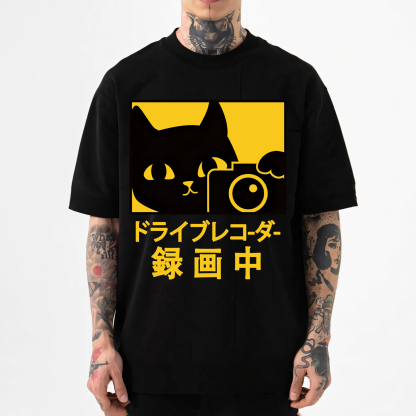 Cat Camera Japanese Style Classic Tee