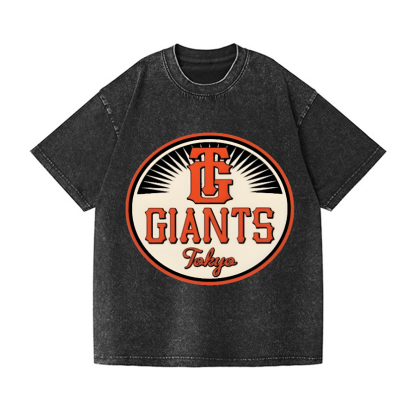 Tokyo Giants Vintage Wash Japanese Design T-Shirt