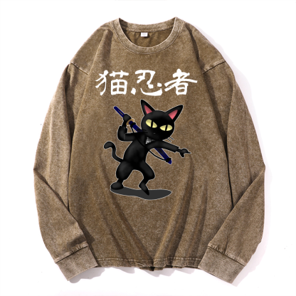 Duck Vintage Cotton Wash Crewneck Sweatshirt