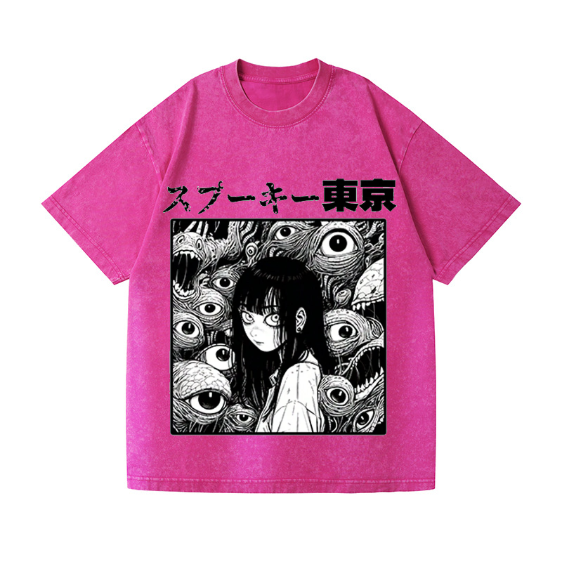 Vintage Wash Japanese Design T-Shirt