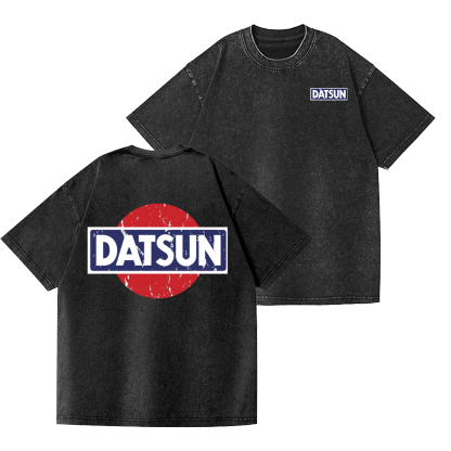 Datsun Vintage Wash Japanese Design Back Art T-Shirt