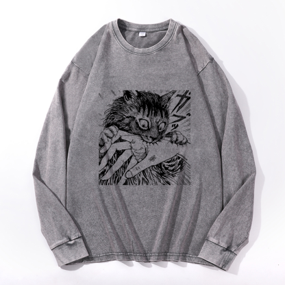 Vintage Cotton Wash Crewneck Sweatshirt
