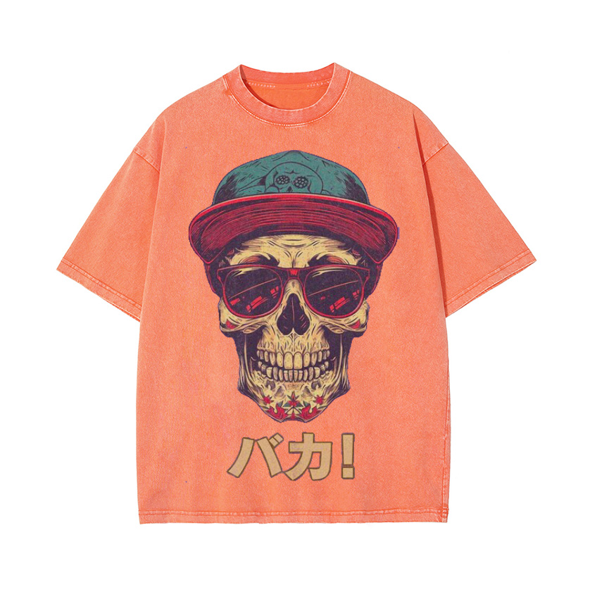 Vintage Wash Japanese Design T-Shirt