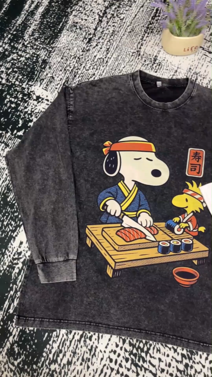 Sushi Chef Dog Japanese Style Classic Tee