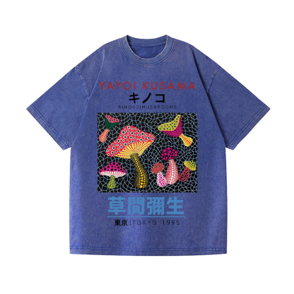 Yayoi Kusama Vintage Wash Japanese Design T-Shirt