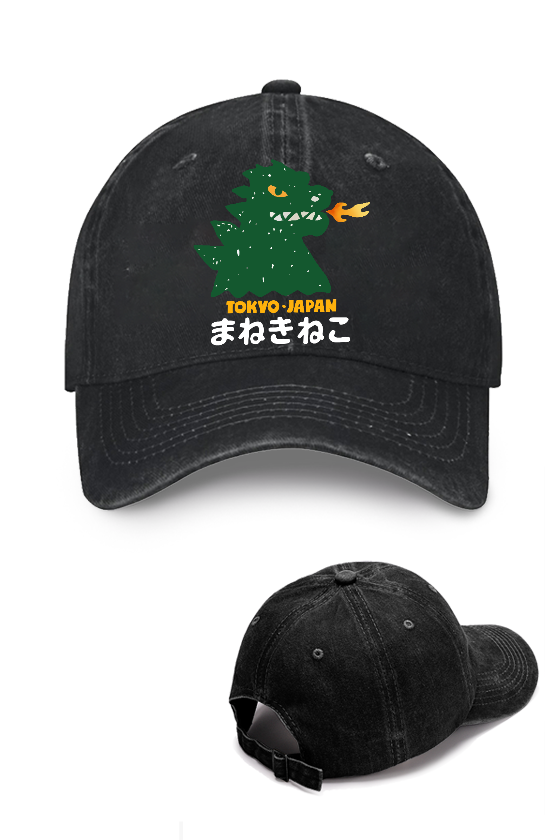 Godzilla Monster Tokyo Japan Vintage Cotton Cap