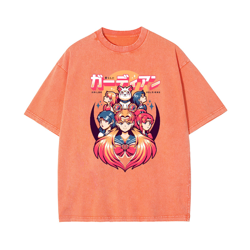 Sailor Moon Vintage Wash Japanese Design T-Shirt