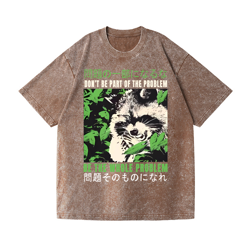 Be the Solution Vintage Wash Japanese Design T-Shirt