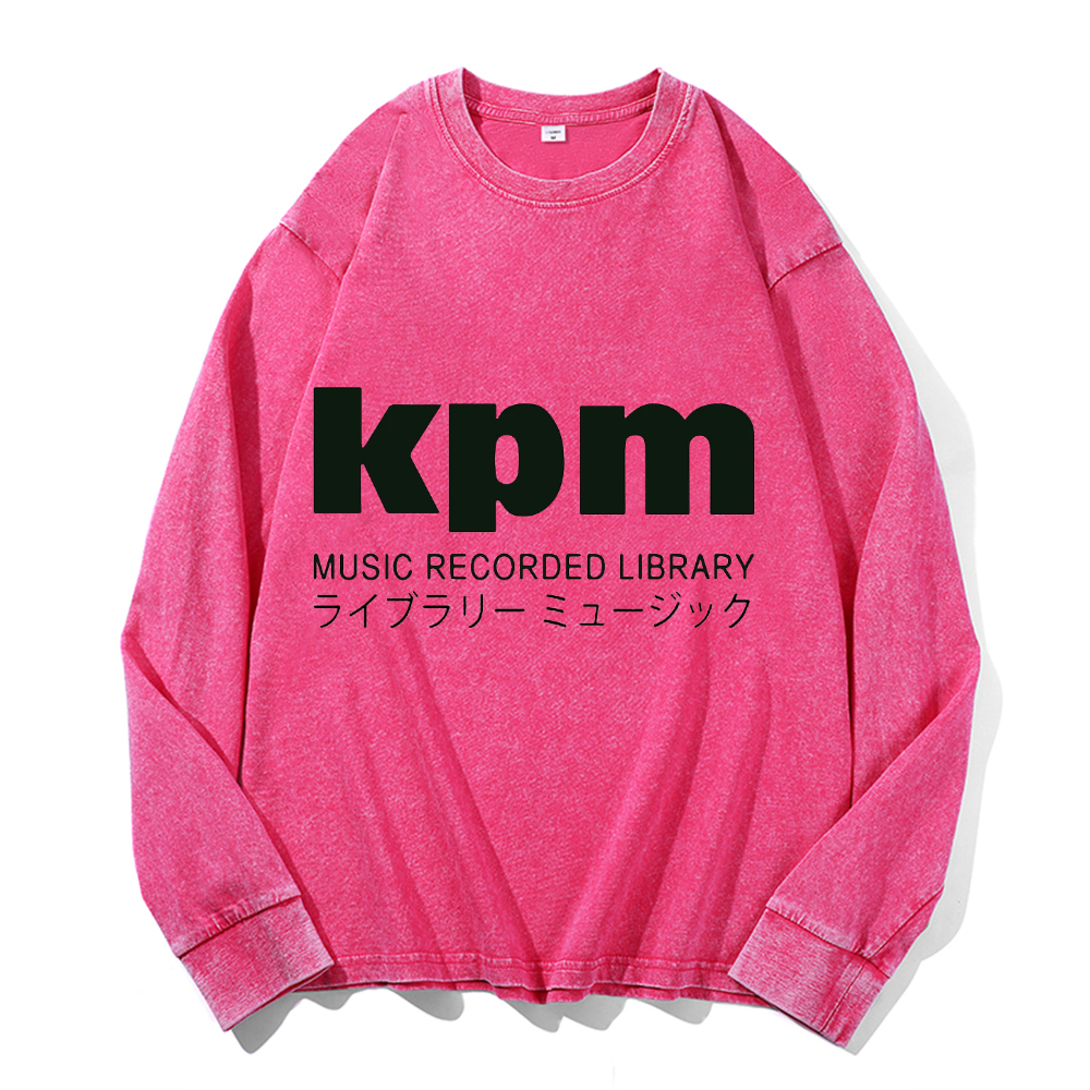KPM Music Recorded Library Vintage Cotton Wash Crewneck Sweatshirt