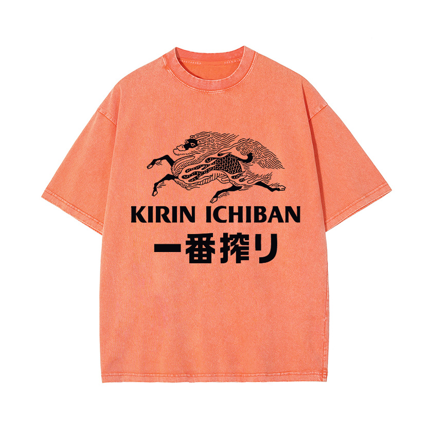 Vintage Wash Japanese Design T-Shirt