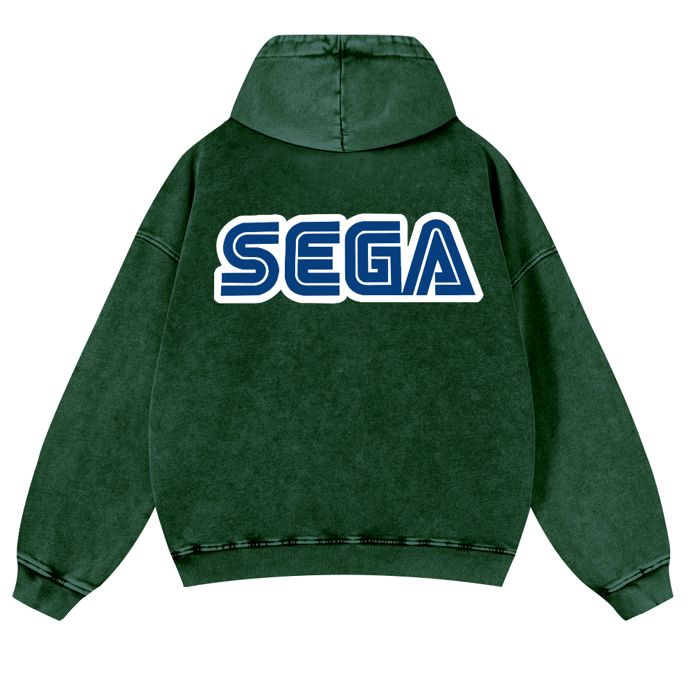 SEGA Vintage Washed Cotton Back Art Hoodie