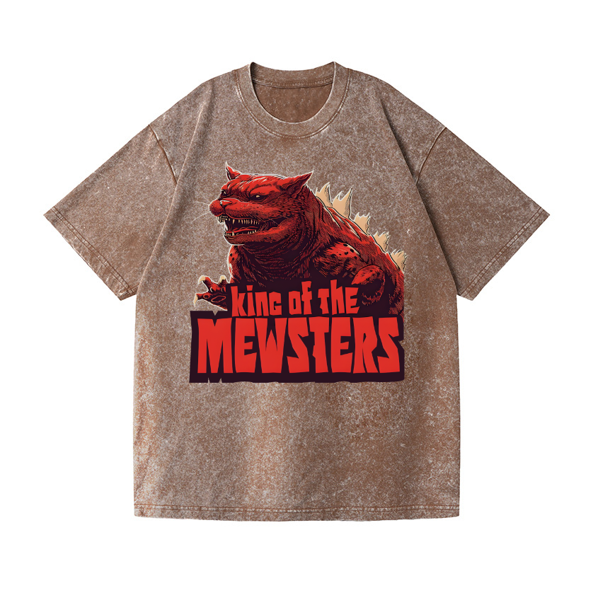 Catzilla Cat Godzilla Vintage Wash Japanese Design T-Shirt